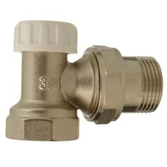 Клапан запорный угловой Terma 3/4 НР(ш) х 3/4 ВР(г) для радиатора (26243) - фото 3