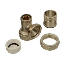 Клапан запорный угловой Terma 3/4 НР(ш) х 3/4 ВР(г) для радиатора (26243) - фото 2