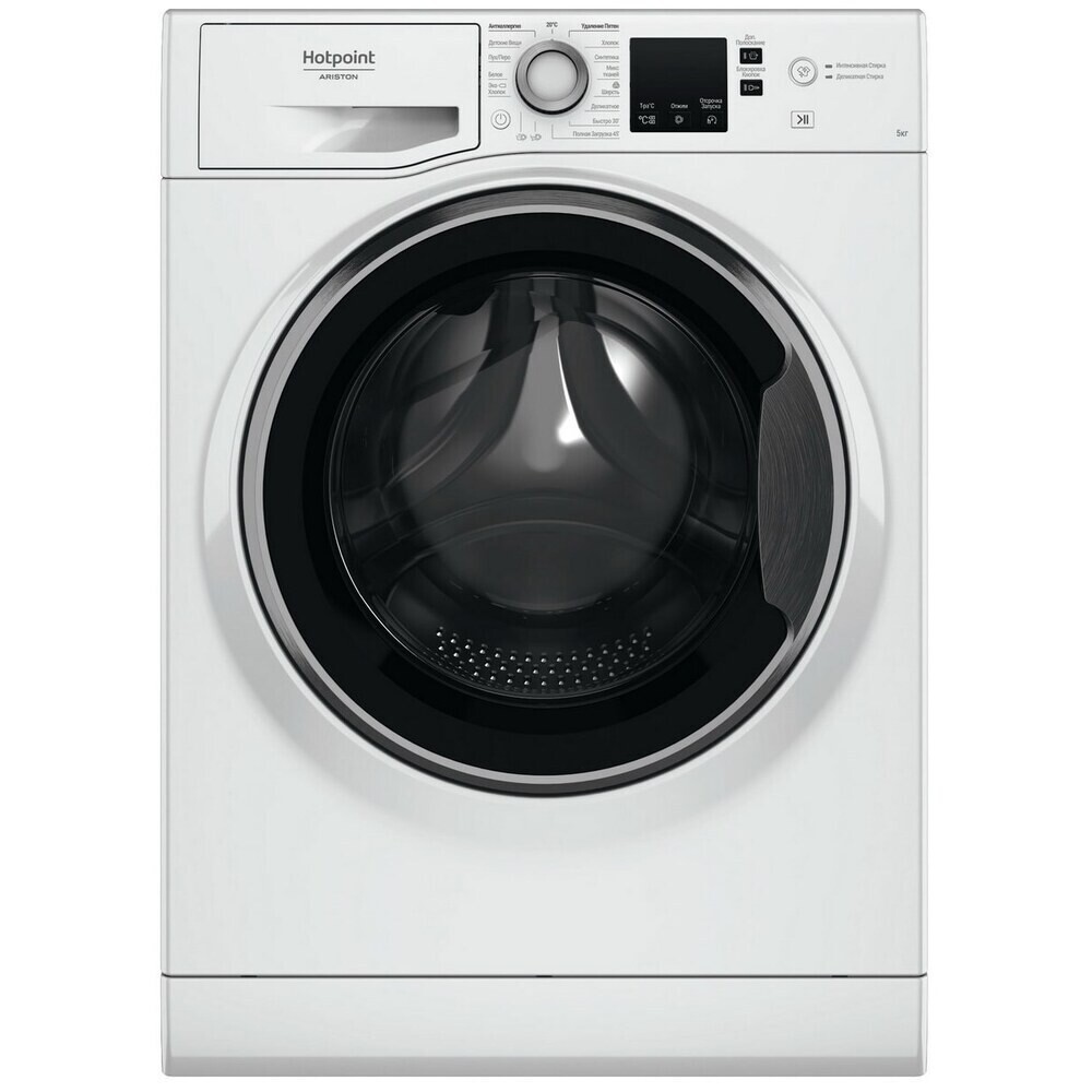 

Стиральная машина Hotpoint NUS 5015 S RU белая, Черный;серый;белый