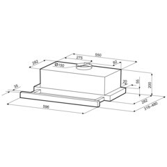 Кухонная вытяжка встраиваемая Krona Kamilla T Sensor 600 60 см черная - фото 15