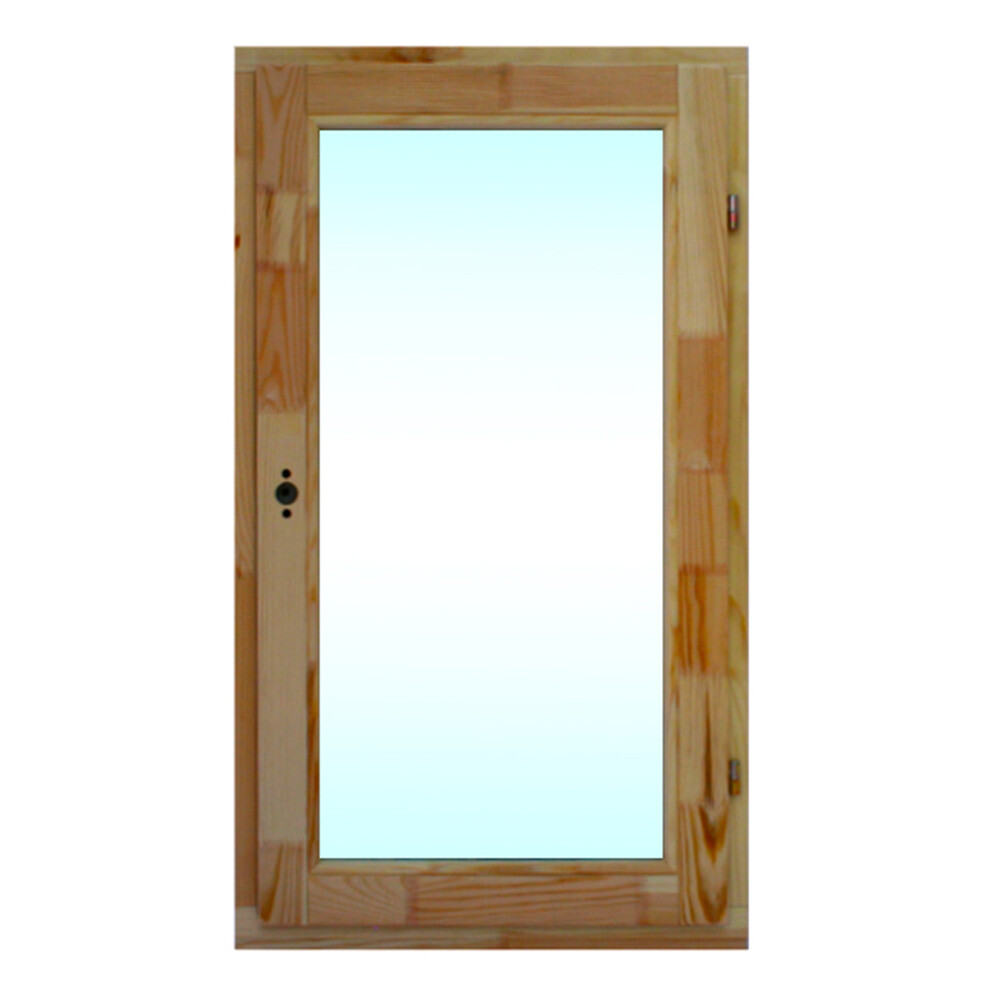 Изображение товара Деревянное окно Timber&style 860х570 мм с поворотной створкой для бани и дачи