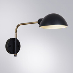 Бра Arte Lamp Zetta E27 60 Вт 220 В черное IP20 (A7055AP-1BK) - фото 2