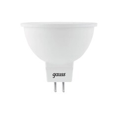 Изображение товара Лампа светодиодная Gauss GU5.3 4100К 9 Вт 830 Лм 150-265 В рефлектор MR16 матовая