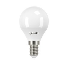 Лампа светодиодная Gauss E14  6500К 6,5 Вт 550 Лм 175-240 В шар тонированная
