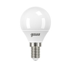 Изображение товара Лампа светодиодная Gauss E14 6500К 6,5 Вт 550 Лм 175-240 В шар тонированная