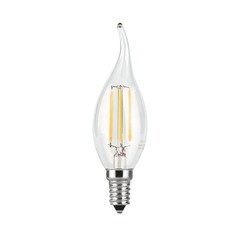 Изображение товара Лампа светодиодная филаментная Gauss E14 2700К 7 Вт 550 Лм 175-240 В свеча на ветру прозрачная