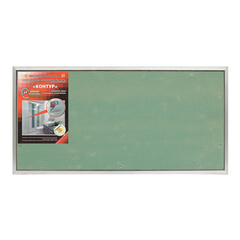 Изображение товара Люк ревизионный под плитку Практика Контур алюминиевый 400х200 мм скрытый нажимной