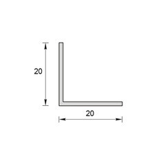 Уголок ПВХ 20х20х2700 мм текстурированный каштан - фото 2