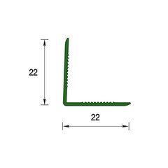 Уголок ПВХ 22х22х2700 мм глянцевый белый - фото 2