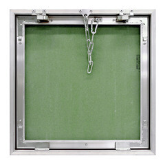 Люк ревизионный под плитку Практика Контур алюминиевый 400х400 мм скрытый нажимной - фото 3