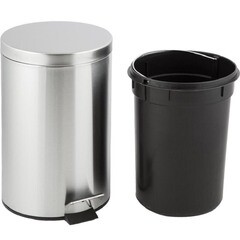 Изображение товара Контейнер для мусора G-Teq 30 л нержавеющая сталь хром с педалью