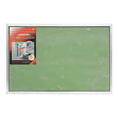 Люк ревизионный под плитку Практика Контур алюминиевый 600х300 мм скрытый нажимной - фото 1