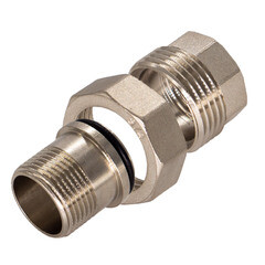 Американка прямая 1/2 ВР(г) х 1/2 НР(ш) латунная - фото 3