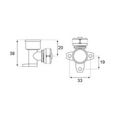 Водорозетка 20 обж(ц) х 1/2 ВР(г) - фото 2
