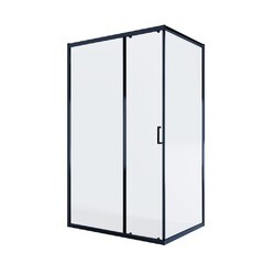 Душевой уголок Alex Baitler AB-1 черный 120х90х200 см прямоугольник стекло прозрачное 6 мм - фото 1