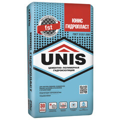 Изображение товара Гидроизоляция цементно-полимерная Unis Гидропласт 20 кг