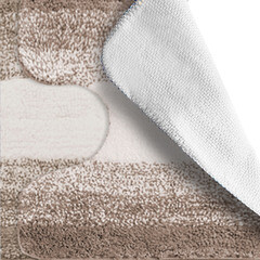 Набор ковриков для ванной и туалета бежевый 50х80/50х40 см Delphinium Азалия (103379) - фото 4