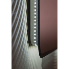 Зеркало с подсветкой прямоугольное 60х100 см бесконтактный сенсор Raval Posalet Black (POS-B60100_BK_U) - фото 12