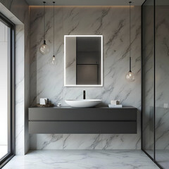 Зеркало с подсветкой прямоугольное 70х90 см бесконтактный сенсор Raval Frame (FRA-7090_BK_BS) - фото 8