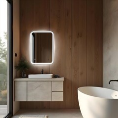 Зеркало с подсветкой прямоугольное 60х80 см с сенсорным включением Raval Gassi Mild (GAS-M6080_O_S) - фото 7