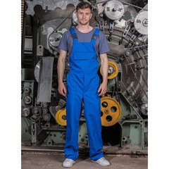 Полукомбинезон рабочий Бригадир 48-50 рост 170-176 см васильковый - фото 2