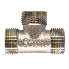 Тройник 3/4 НР(ш) х 3/4 НР(ш) х 3/4 НР(ш) латунный - фото 4