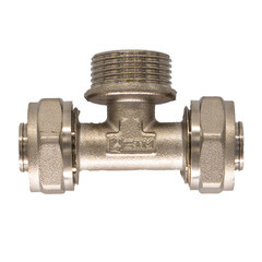 Тройник 20 обж(ц) х 1/2 НР(ш) х 20 обж(ц) - фото 6