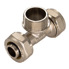 Тройник 20 обж(ц) х 1/2 НР(ш) х 20 обж(ц) - фото 3