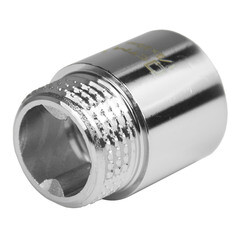 Изображение товара Удлинитель 20 мм х 1/2 ВР(г) х 1/2 НР(ш) латунный