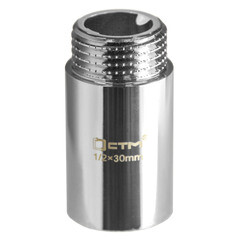 Удлинитель 30 мм х 1/2 ВР(г) х 1/2 НР(ш) латунный - фото 4