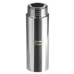 Удлинитель 60 мм х 1/2 ВР(г) х 1/2 НР(ш) латунный - фото 4