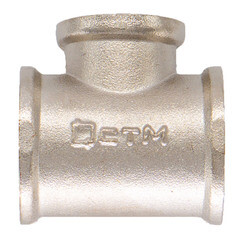 Тройник переходной 3/4 ВР(г) х 1/2 ВР(г) х 3/4 ВР(г) латунный - фото 4