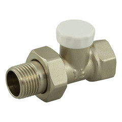 Изображение товара Клапан запорный 1/2 НР(ш) х 1/2 ВР(г) для радиатора (CARSVL12/02010201/98975)