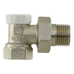 Клапан запорный угловой 1/2 НР(ш) х 1/2 ВР(г) для радиатора (CARAVL12/24020111/98999) - фото 6