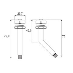 Вкрутка для смесителя СТМ 16 мм х M10 (CCS16M10/70311) - фото 2