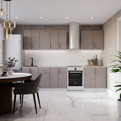 Кухонный модуль навесной 40х67,6х28,6 см Твэгги тауп 1 полка - фото 2