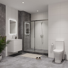 Плитка облицовочная Lavelly Eterno Marmo серая 598x298x8,5 мм (8 шт.=1,425 кв.м) - фото 14