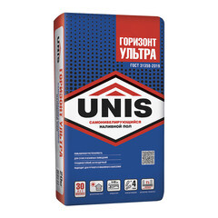 Изображение товара Ровнитель (наливной пол) универсальный Unis Горизонт Ультра самовыравнивающийся 20 кг