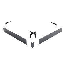 Экран для поддона RGW N/ST-01 металл 100х100х10 см квадрат графит (50231500-02)