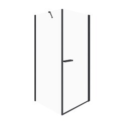 Изображение товара Душевой уголок Ulitka Colibri черный 90х90х195 см квадрат стекло прозрачное 6 мм (74104460)