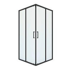 Изображение товара Душевой уголок Ulitka Safari черный 80х80х195 см квадрат стекло прозрачное 6 мм (74104426)