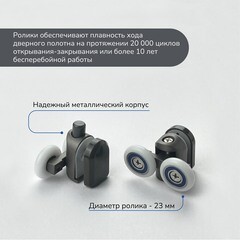 Душевой уголок Ulitka Safari графит 120х80х195 см прямоугольник стекло прозрачное 6 мм (74104172) - фото 6