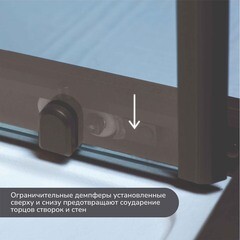 Душевой уголок Ulitka Safari графит 120х80х195 см прямоугольник стекло прозрачное 6 мм (74104172) - фото 7