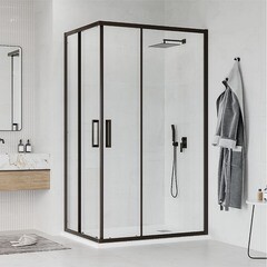 Душевой уголок Ulitka Safari графит 120х80х195 см прямоугольник стекло прозрачное 6 мм (74104172) - фото 4