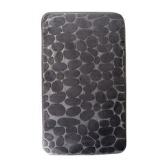 Коврик для ванной серый 75х45 см Delphinium Камни (106744) - фото 1