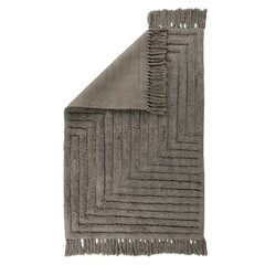 Коврик для ванной серый 100х60 см Zenfort Зигзаг (107279) - фото 2