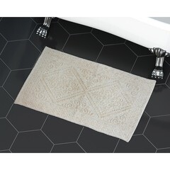 Коврик для ванной белый 80х50 см Zenfort Vintage (103341) - фото 3