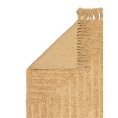 Коврик для ванной бежевый 80х50 см Zenfort Зигзаг (107274) - фото 2