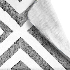 Коврик для ванной черный 80х50 см Delphinium Линия (103377) - фото 2