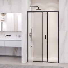 Душевая дверь RGW PA 017B стекло прозрачное 170х195 см профиль черный 6 мм раздвижная (350801717-14) - фото 7